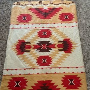 Southwestern Blanket Labre School Handmade Polyester 38” x 72”